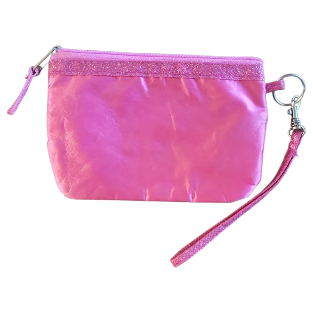 Frozen Girls Pink Purse Small Zipper Wristlet Elsa Anna Pink Disney Princess